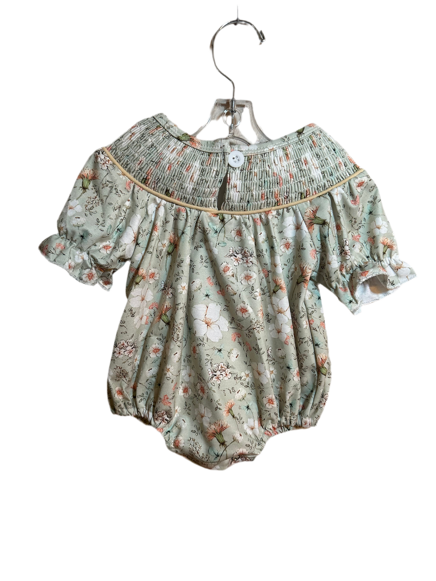 Green Floral Pumpkin Bubble