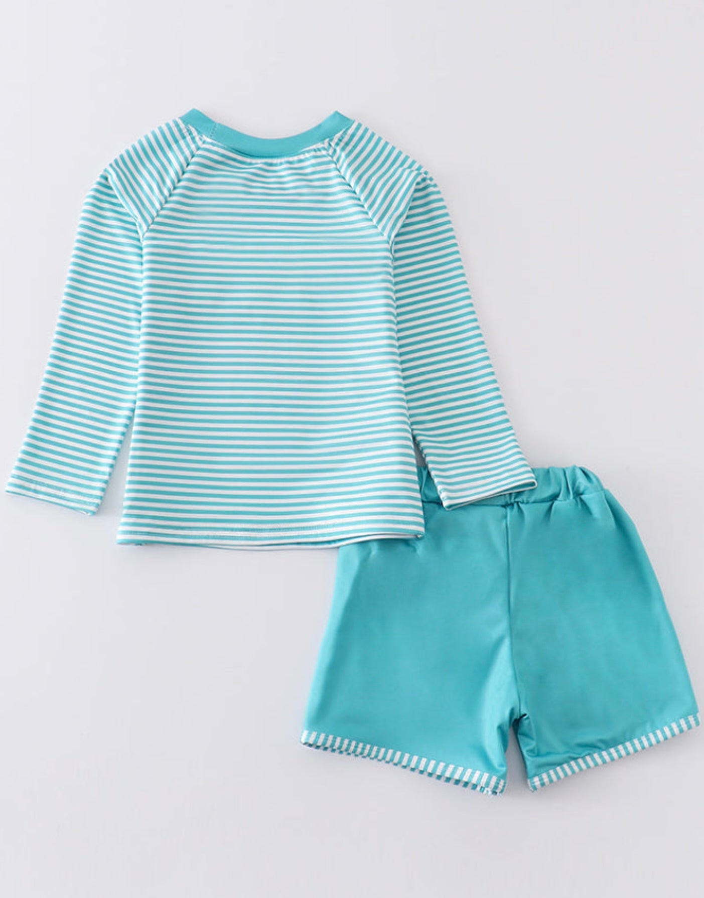 Turtle Embroidery Swim Set