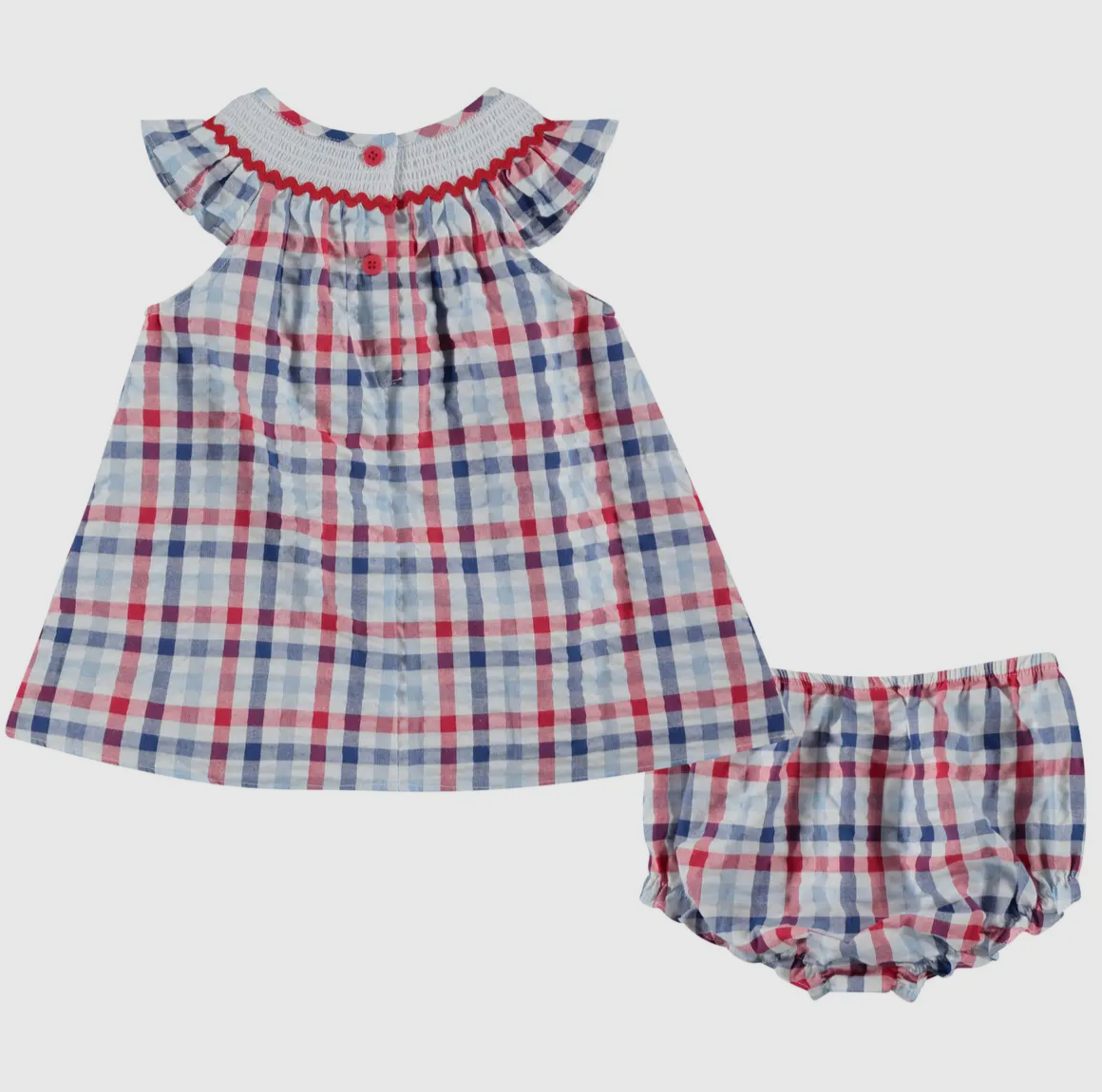 4th of July Smocked Dress 2pc