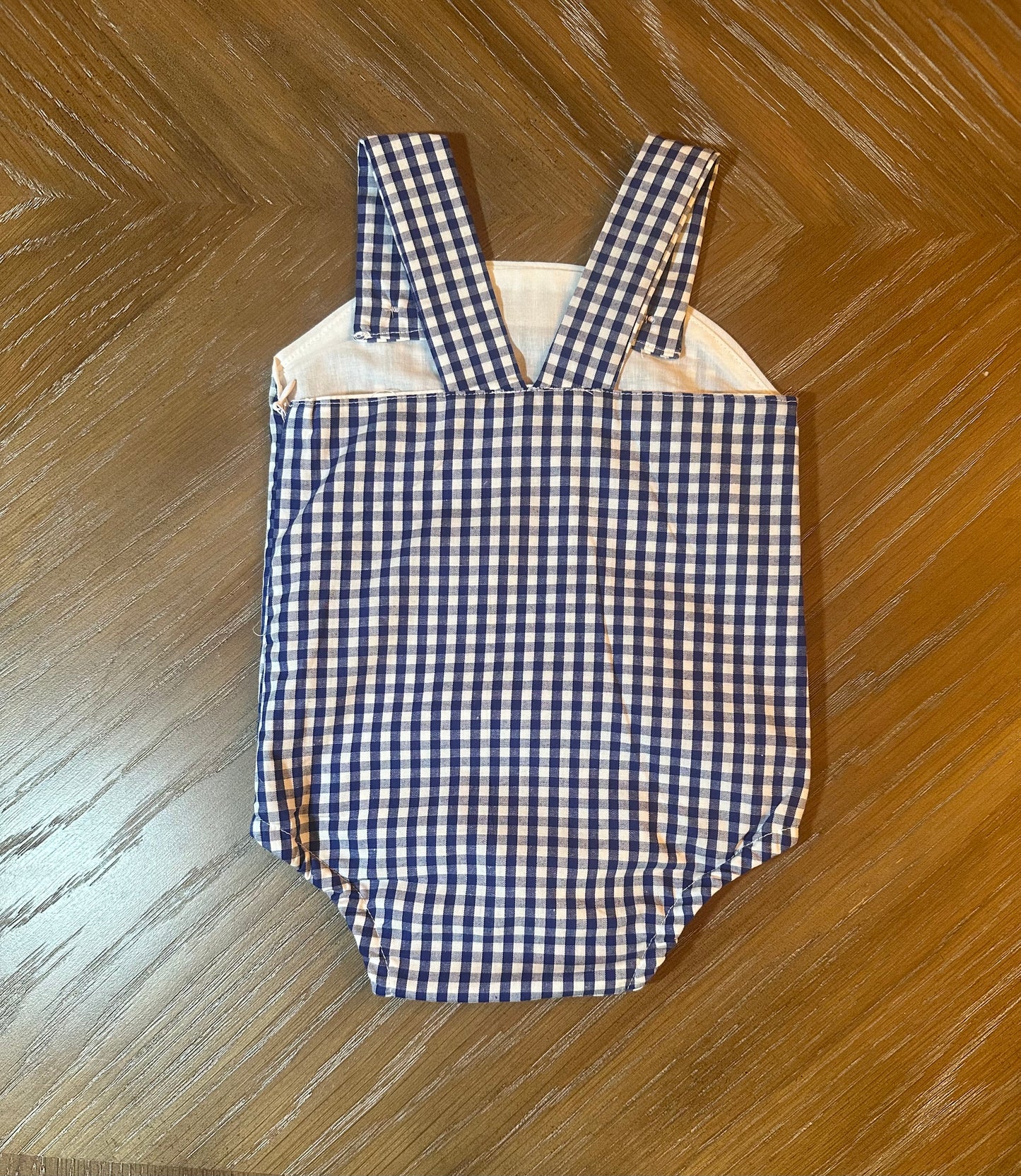 Gingham Sunsuit- red or navy