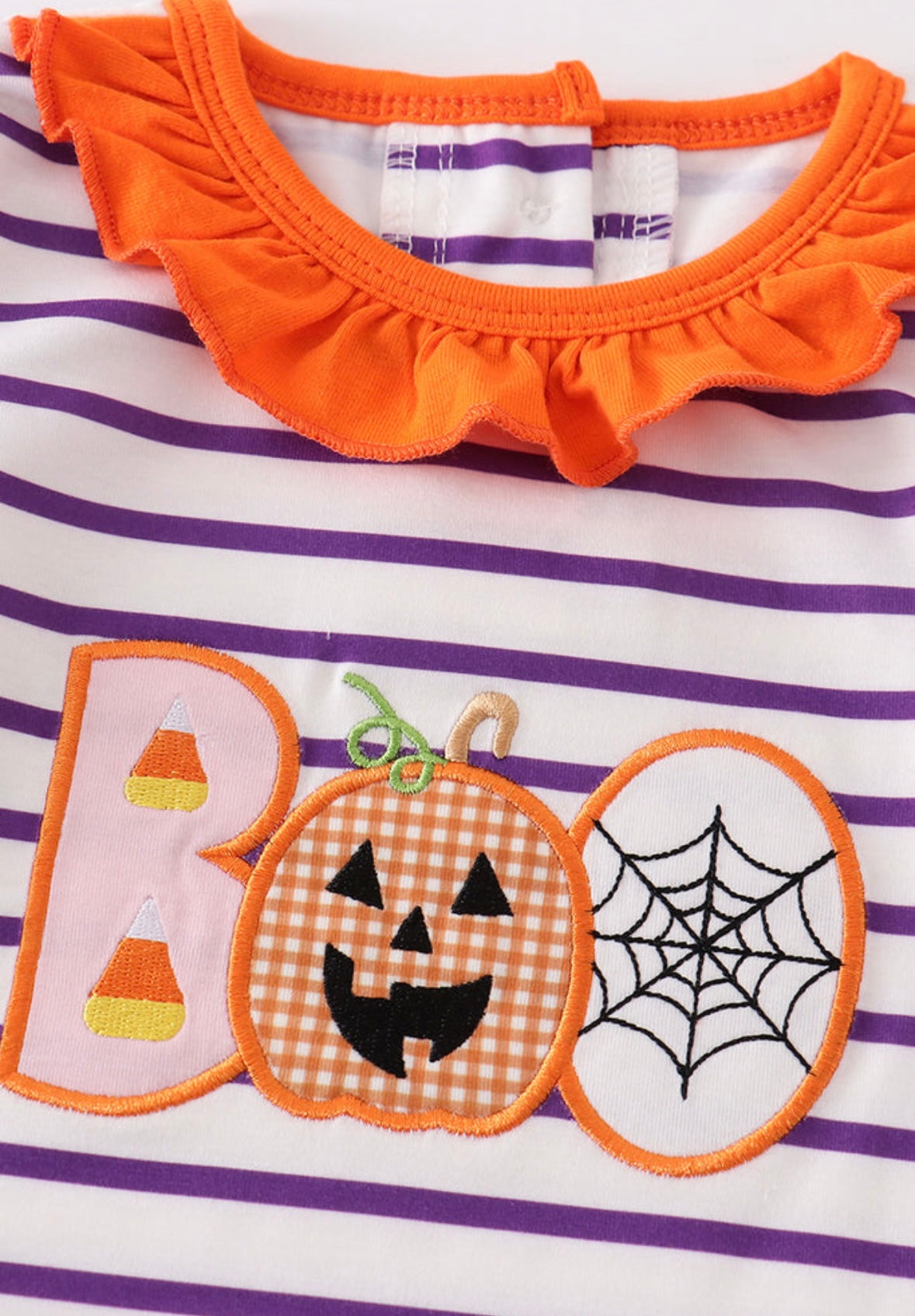 BOO Halloween Girl Romper