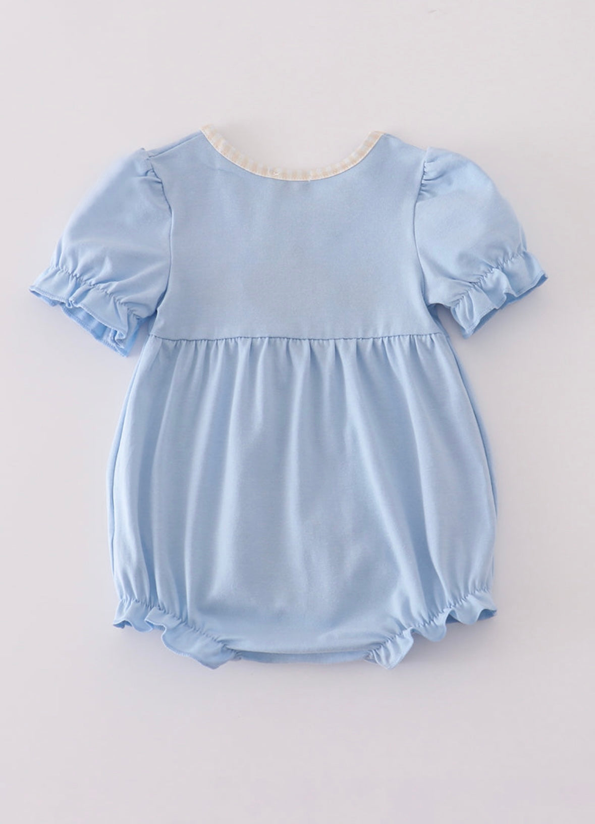 Blue Pumpkin French Knot Ruffle Bubble