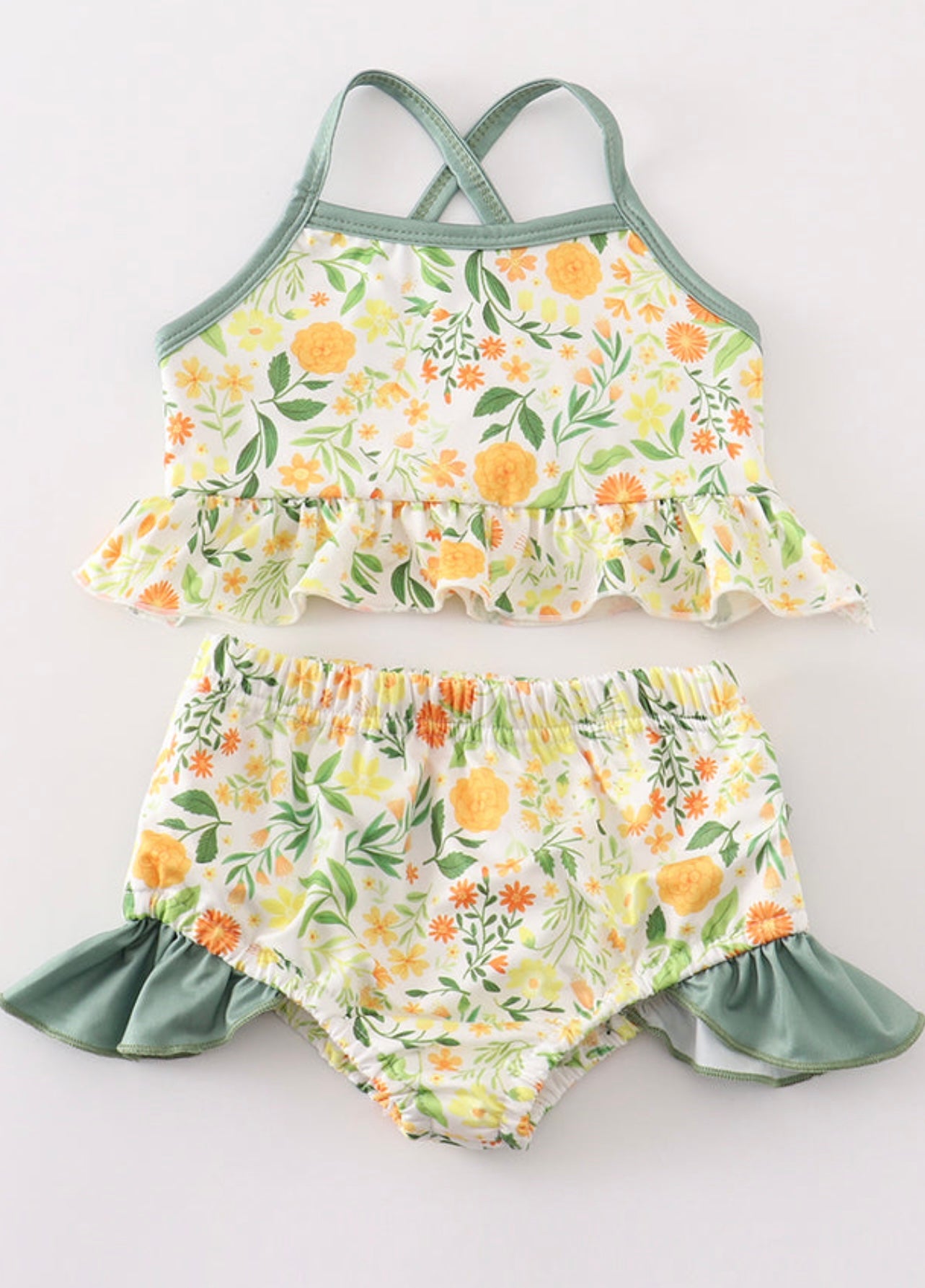 Yellow Floral Swim