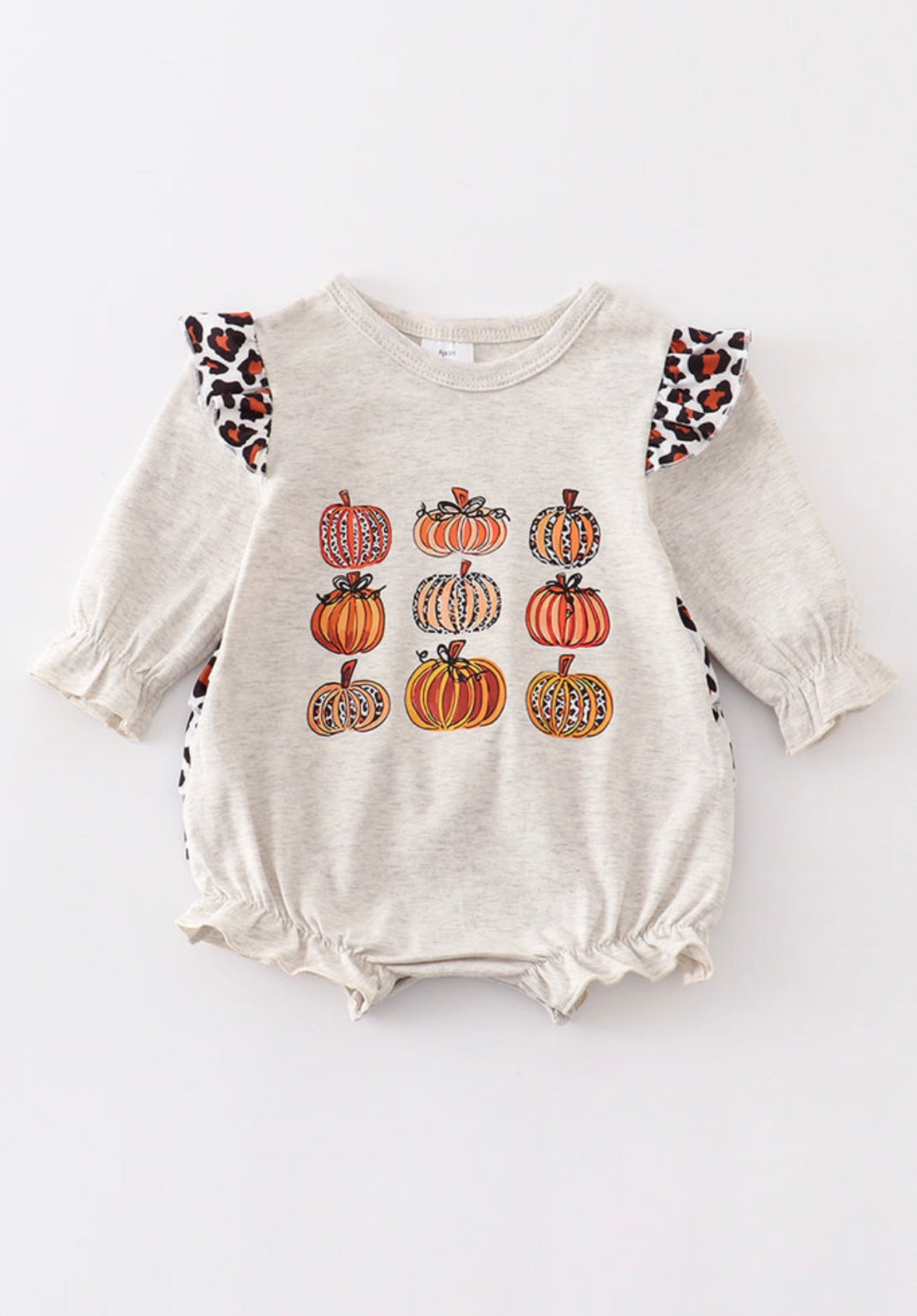 Leopard Pumpkin Ruffle Bubble