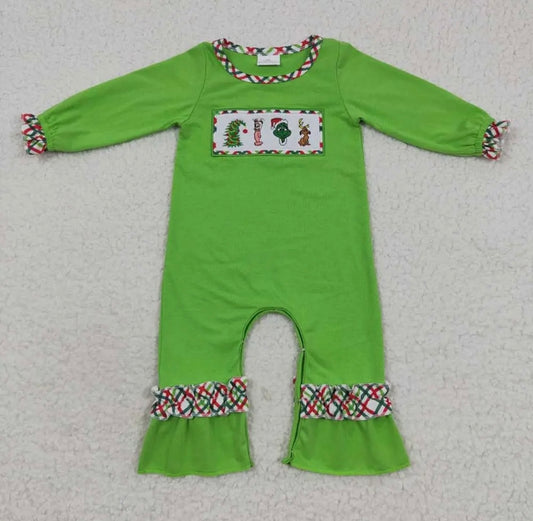 Grinch Ruffle Romper