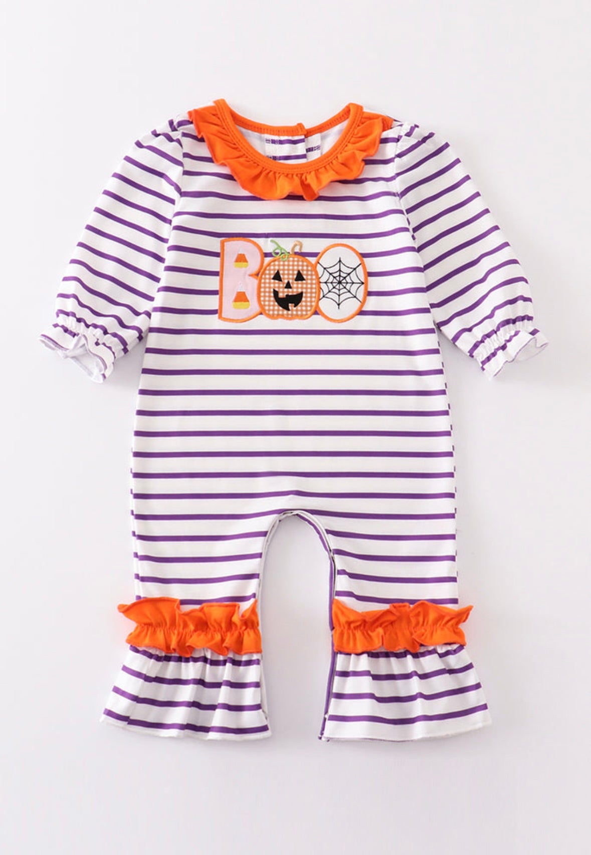 BOO Halloween Girl Romper