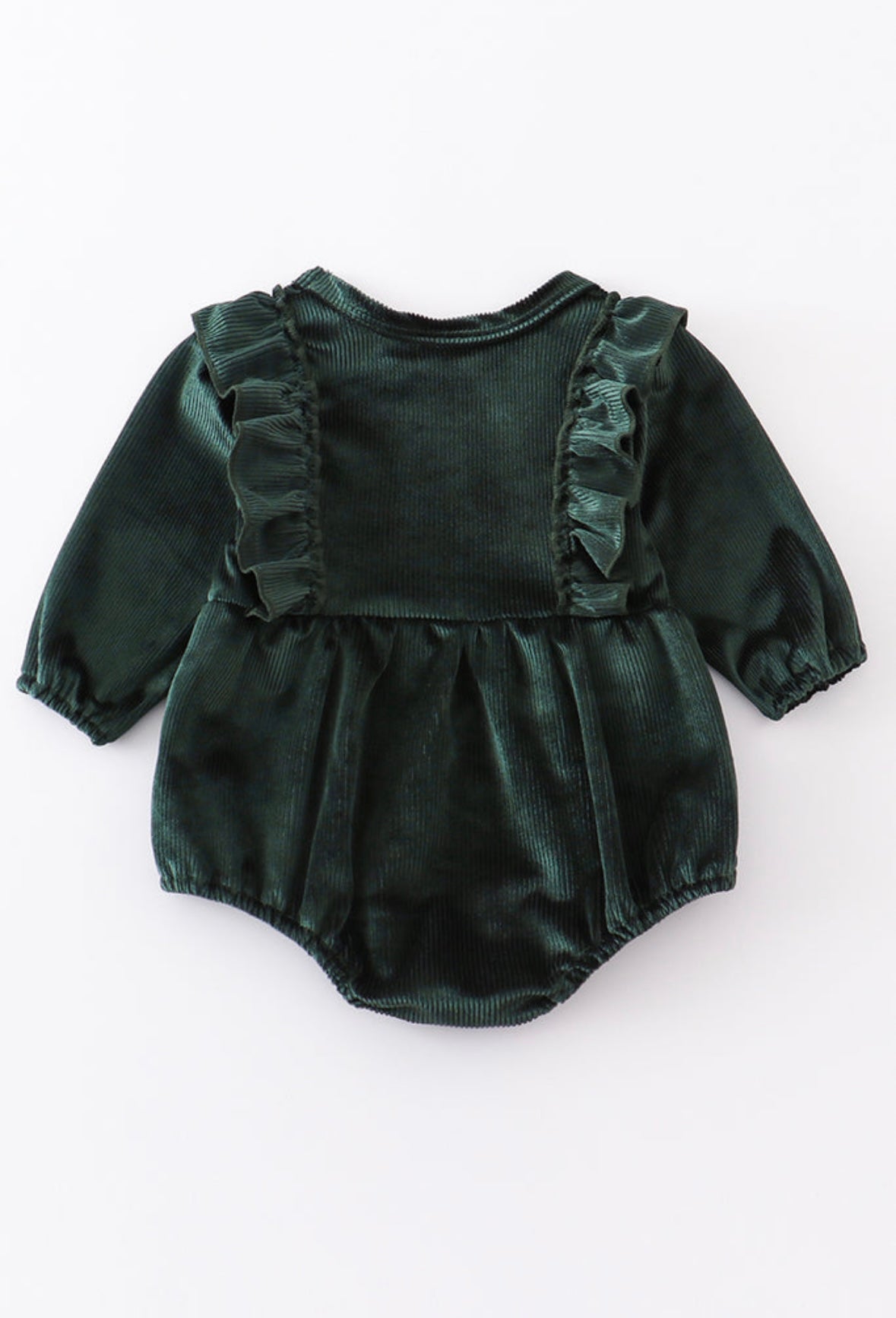 Forest Velvet Ruffle Bubble