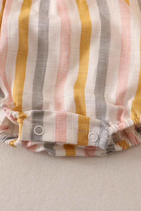 Multi Stripe Line Ruffle